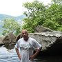 The wading hole at Hickory Nut Falls