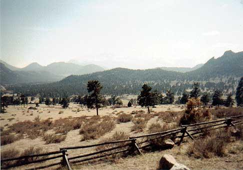 macgregorranch1 Two views from the trailhead at the MacGregor Ranch, Estes Park, CO.