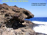 tete-chien-head Carib Territory & L'Escalier Tête-chien: Carib Territory is in the northeast (Atlantic coast).  Arawaks from South America colonized Caribbean islands, and were living on them when Columbus arrived.  These peoples acquired the name 