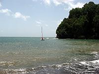 black_sand_bay_IMG_0561 Saliboat moored in the little bay.