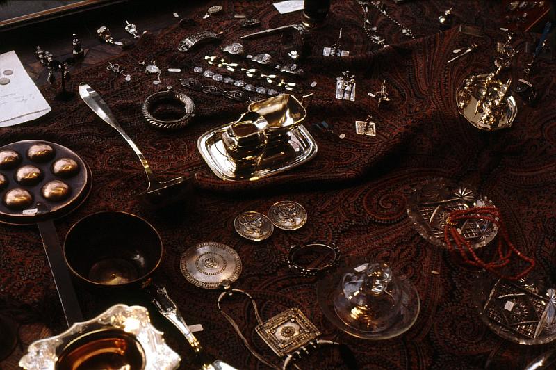 Leiden_antique_shop_1 Antiques on display.  Ruth and I were engages while I was on this trip alone, and I brought her a tiny silver doll's house fireplace tool set here, as a promise that someday we'd have a house with a real fireplace.