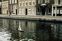 Leiden_model_sailboat A remote-control model sailboat on the canal