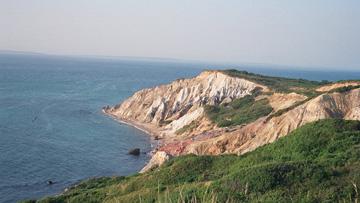 gayheadcliffs The cliffs at the westernmost point of Martha's Vineyard. Sailors named them for their gaily colored bands of clay.