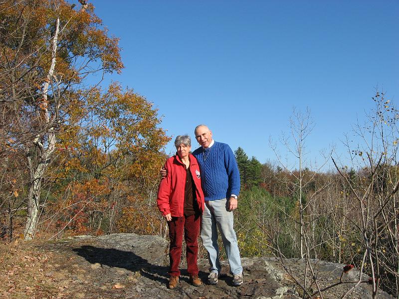 IMG_0659 Ruth and me atop our ledge.