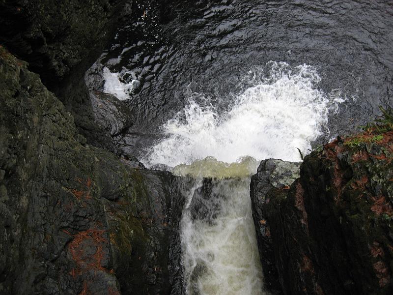 IMG_0689 Looking down Deer Leap Falls from the bridge over it.