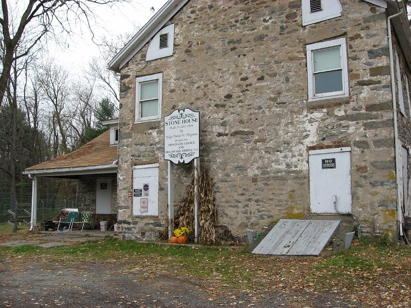 IMG_0697 The House at Dingman's Bridge. Visit www.dingmansbridge.com. The 1955 flood after Hurricane Carol was to the 2nd floor.