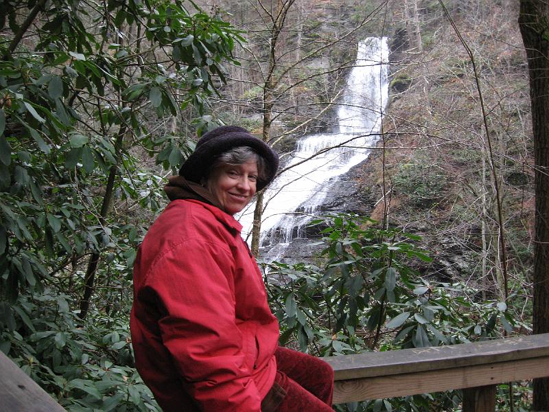 IMG_0722 Ruth at Dingman's Falls.