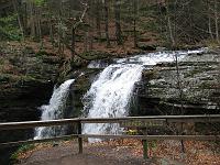 IMG_0677 Fulmer Falls at George W. Childs State Park in Dingman's Ferry PA. It is the middle of 3 falls in the park, which is on Dingman's Creek at the edge of the Delaware Water Gap.