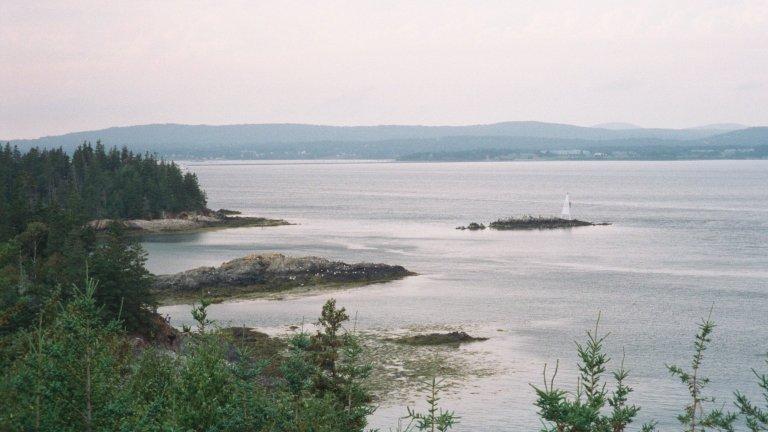 owlshead-harborview The view back toward Rockland.