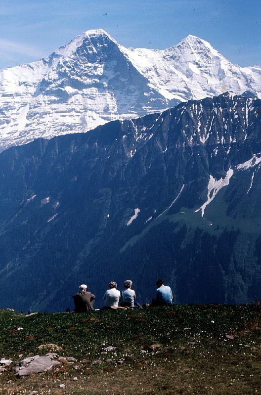 Jungfrau Looking at the Jungfrau (yes, it looks like a young woman's breasts, hence the name).