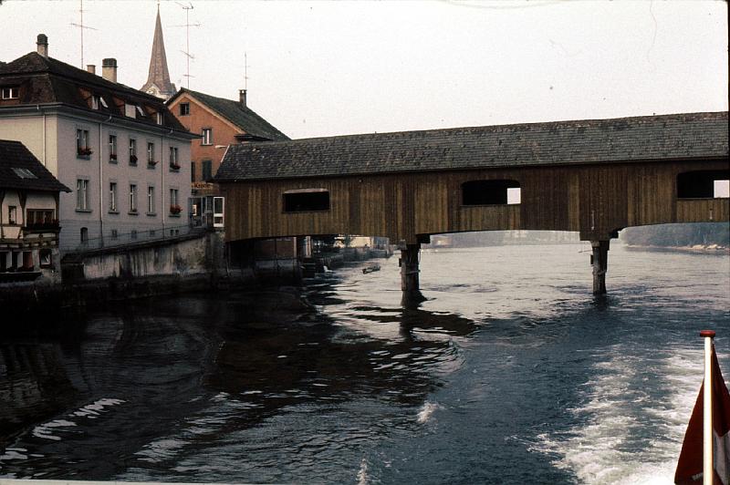 Stein_covered_bridge The approach to the dock takes you under this covered bridge.